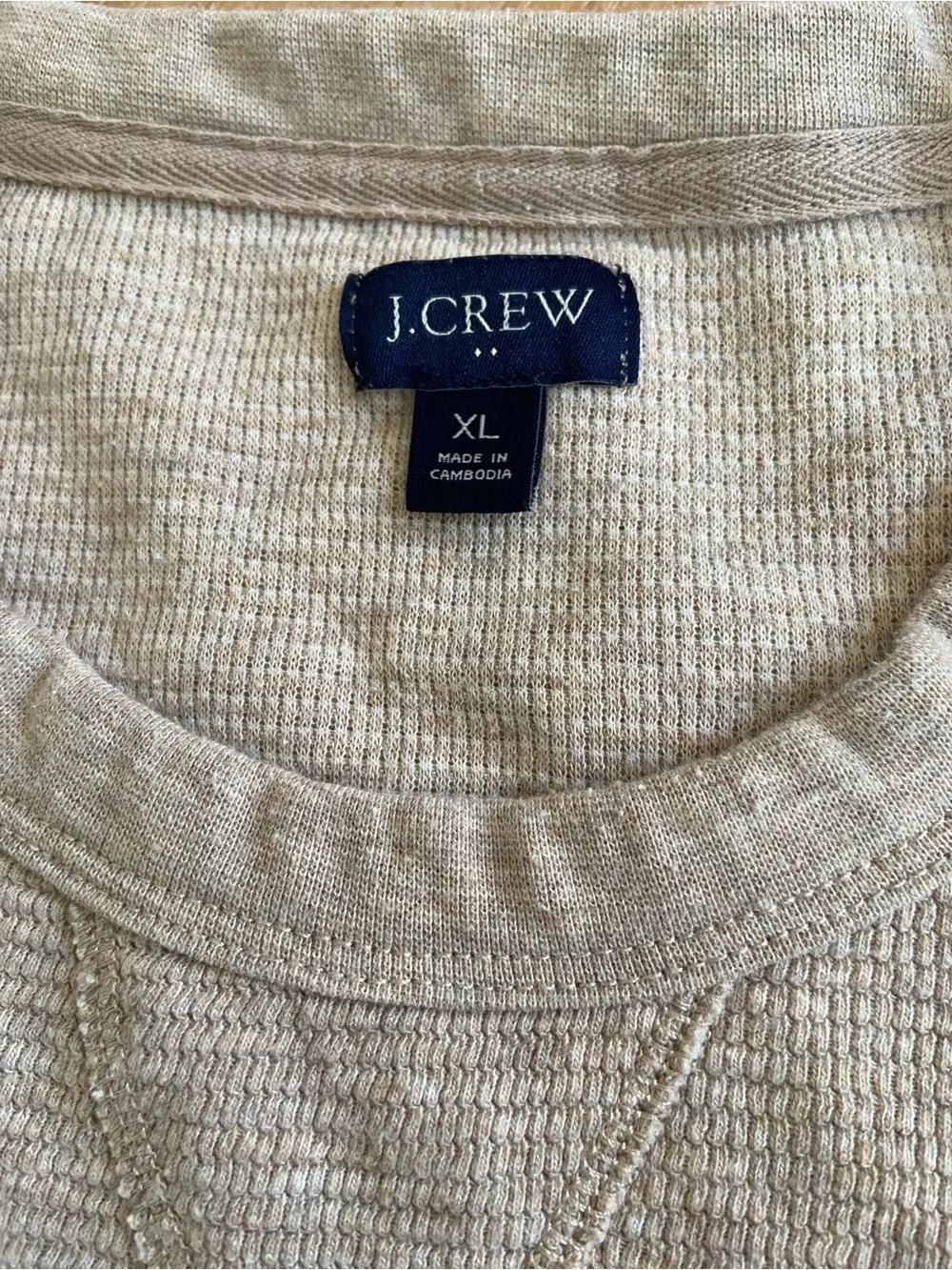 J. Crew Men's Crewneck Sweater - Light Beige